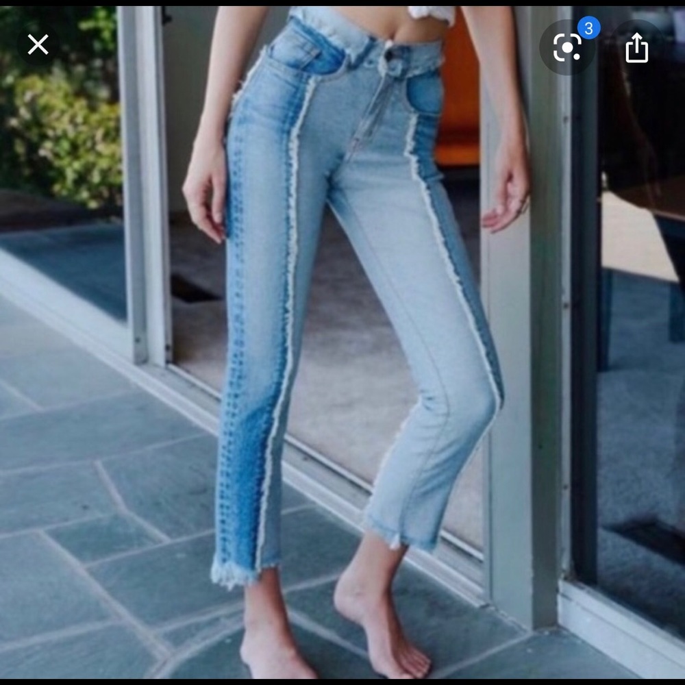 Revice Denim Two Toned High Waisted Jeans